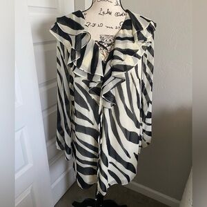 ASOS Zebra Ruffle Mini Dress